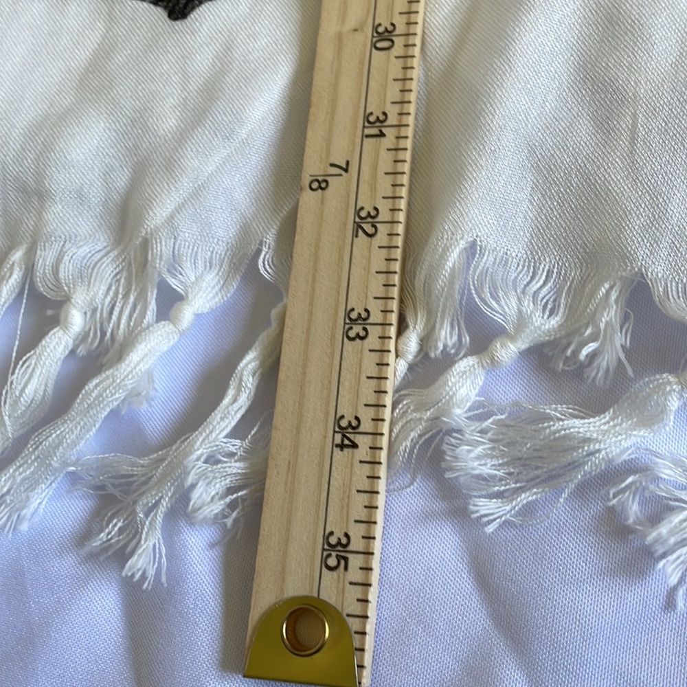 Hand Crafted Boho Festival Floral and Crochet Tassel Swimsuit Cover - Picture 8 of 12